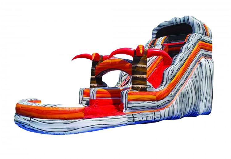 18FT Fire Topical Water Slide